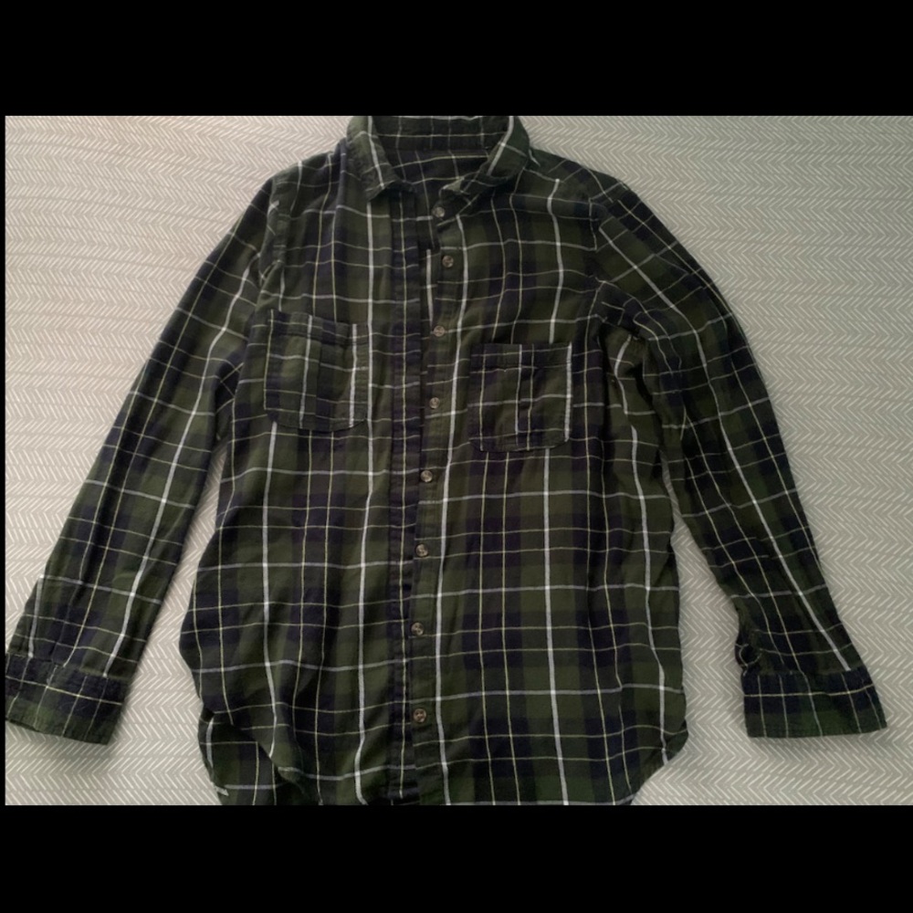 Cotton On Green/Navy flannel
